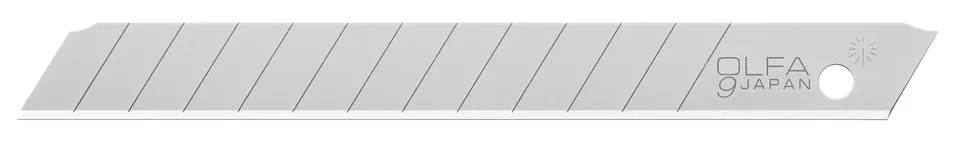 olfa-ab-s-9mm-stainless-steel-snap-off-blades-rust-resistant-13-segments-10-or-5 image 1