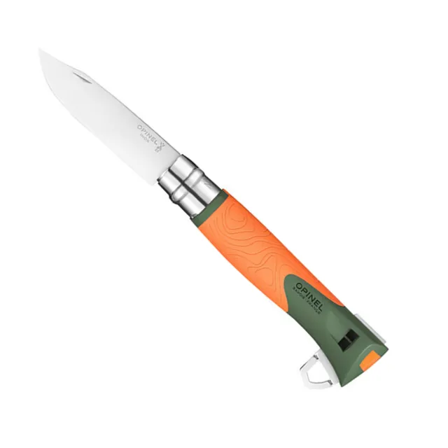 opinel-no-12-outdoor-explore-folding-knife-with-tick-remover-110-db-whistle-cutt image 1