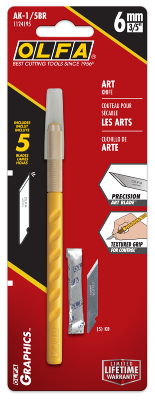 olfa-ak-1-5b-graphic-art-knife-with-5-replacement-blades image 3