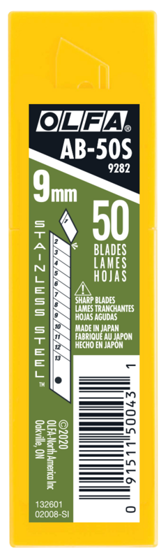 olfa-ab-s-9mm-stainless-steel-snap-off-blades-rust-resistant-13-segments-10-or-5 image 3