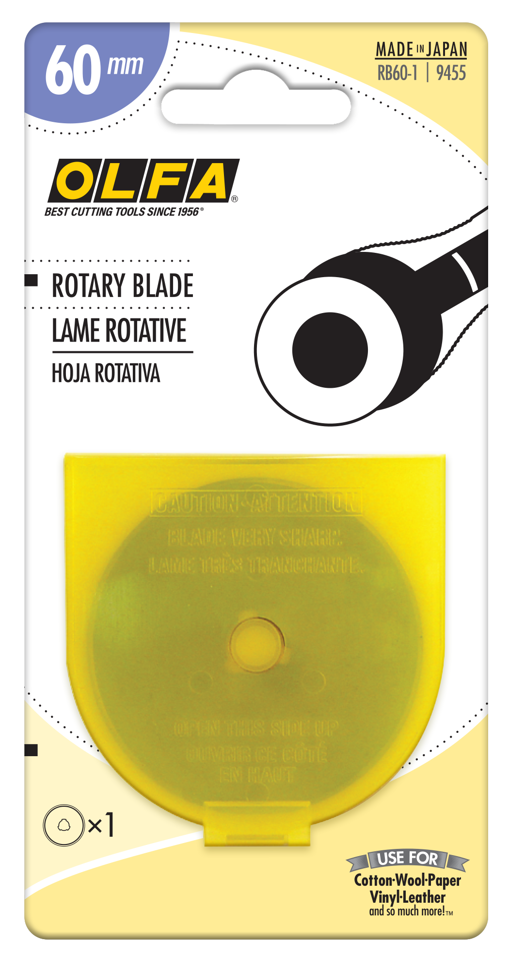 olfa-rb60-60mm-tungsten-steel-rotary-blade-1-pack image 2