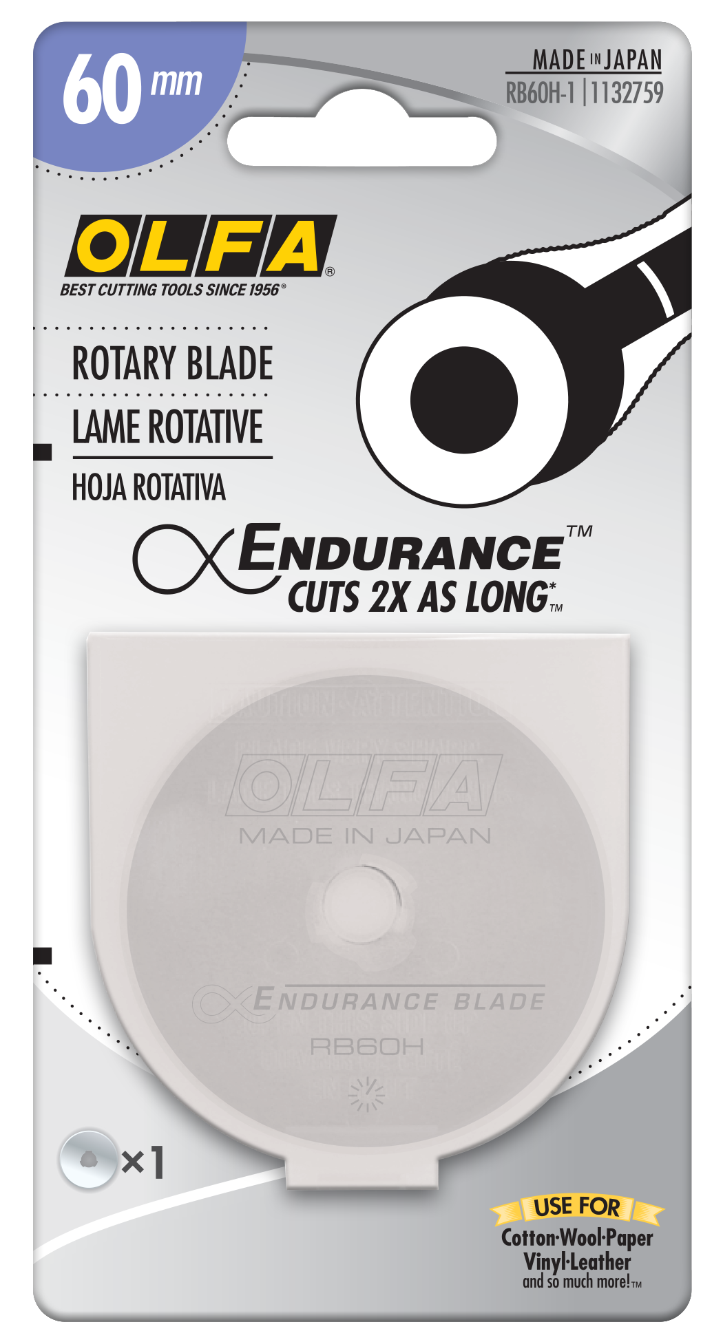 olfa-rb60h-1-endurance-60mm-rotary-blade-1-or-2-pack image 2
