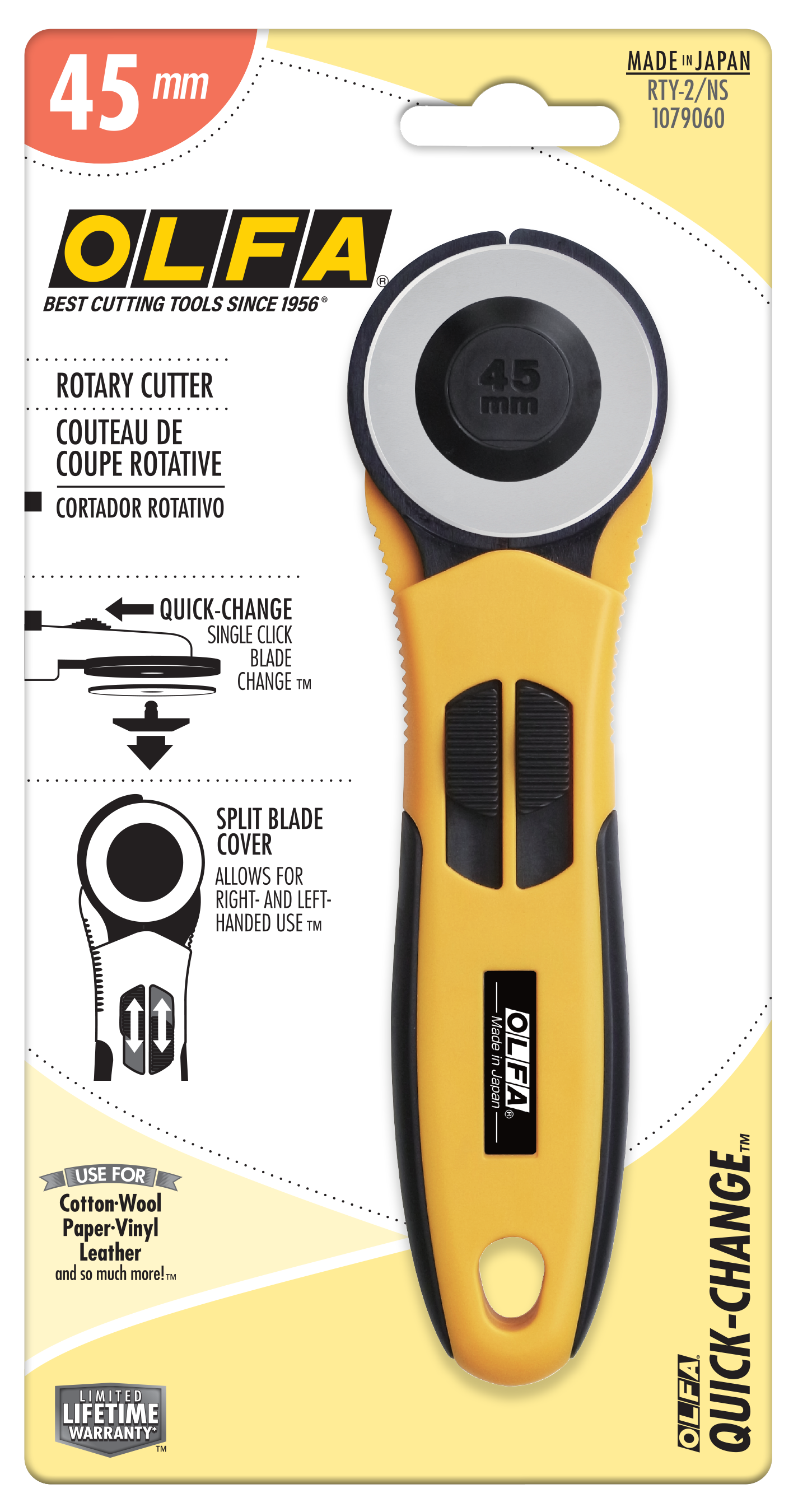 olfa-45mm-rty-2-ns-quick-change-rotary-cutter-with-anti-slip-contoured-handle-fo image 3