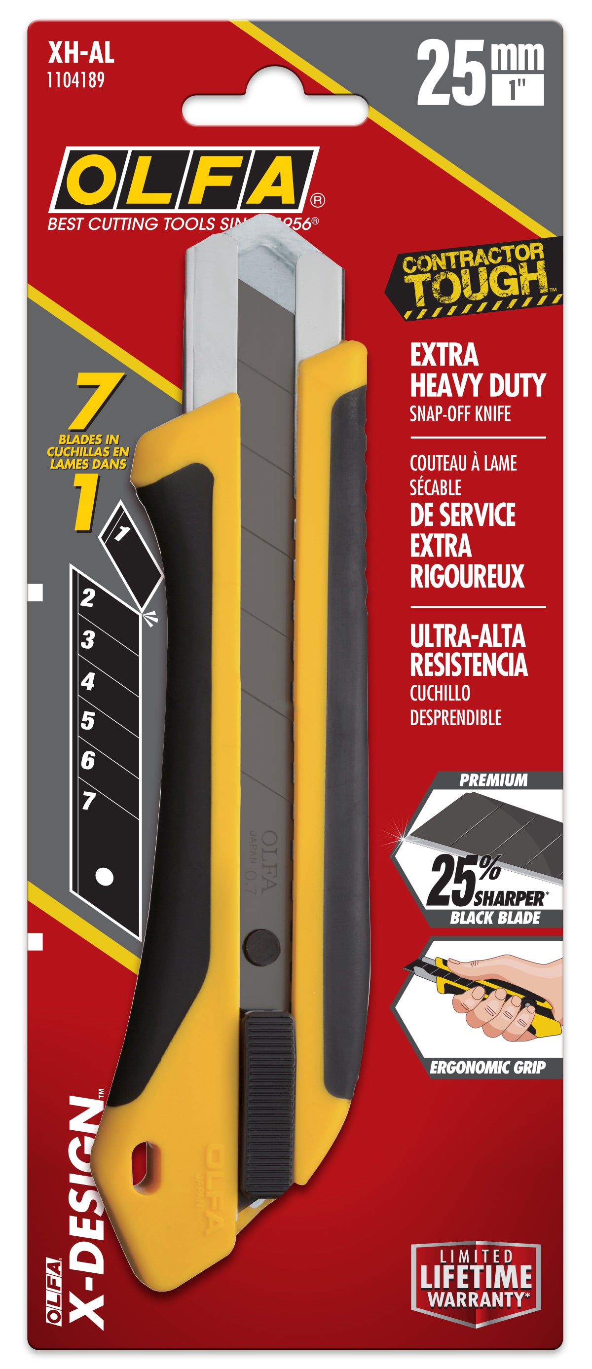 olfa-xh-al-25mm-fiberglass-reinforced-auto-lock-utility-knife-extra-heavy-duty-w image 3