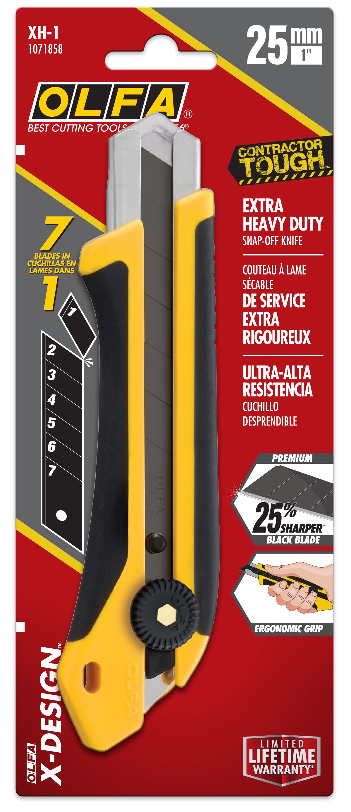 olfa-25mm-xh-1-fiberglass-reinforced-ratchet-lock-utility-knife image 3