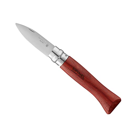 opinel-no-09-stainless-steel-folding-oyster-shellfish-knife-with-padouk-handle image 8