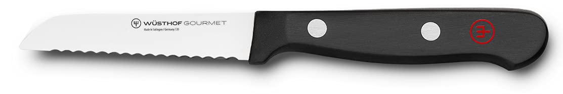 w-sthof-gourmet-3-serrated-paring-knife-laser-cut-high-carbon-stainless-steel-bl image 1