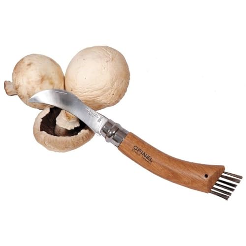 opinel-mushroom-knife-curved-blade-with-toothed-back-boar-bristle-brush-and-beec image 6
