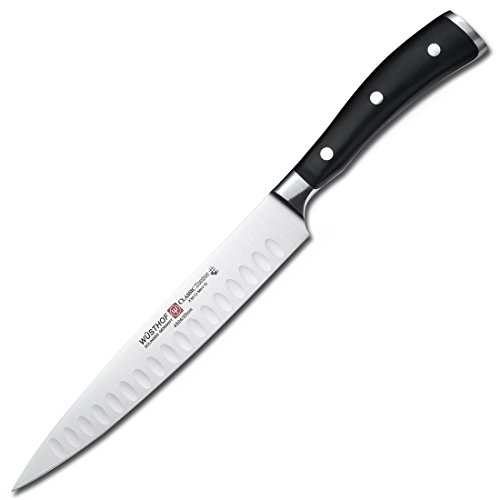 w-sthof-classic-ikon-8-hollow-edge-carving-knife-black-forged-full-tang-stainles image 2