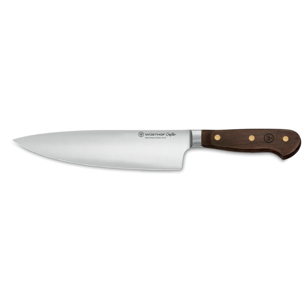 w-sthof-crafter-8-inch-chef-s-knife-forged-stainless-steel-with-smoked-oak-handl image 1