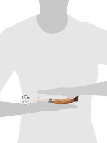 opinel-mushroom-knife-curved-blade-with-toothed-back-boar-bristle-brush-and-beec image 7