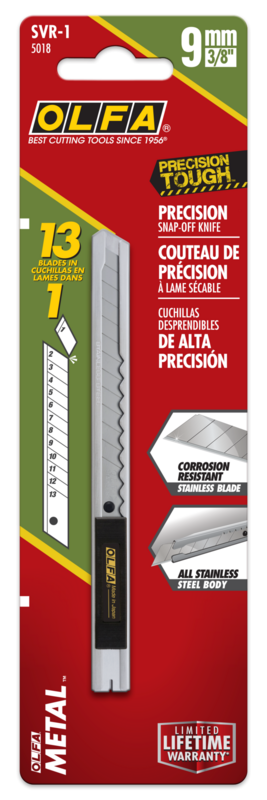 olfa-svr-1-9mm-stainless-steel-slide-lock-precision-utility-knife image 3