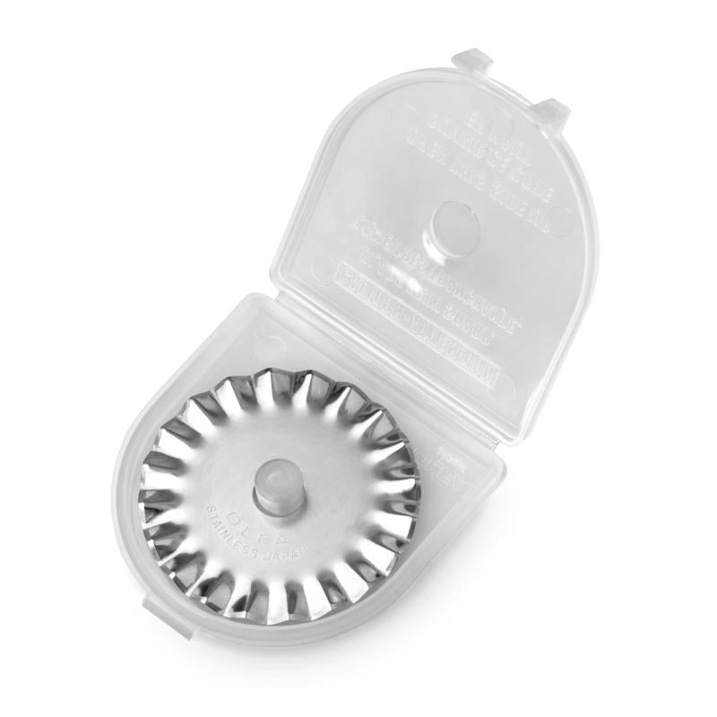 olfa-pib45-1-stainless-steel-pinking-blade-45mm-rotary-1-pack image 2