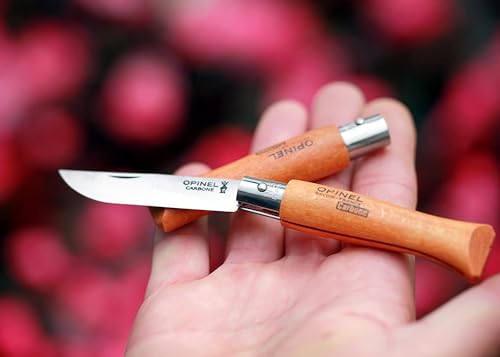 opinel-display-wooden-case-with-10-carbon-steel-folding-knives-no-2-through-no-1 image 8