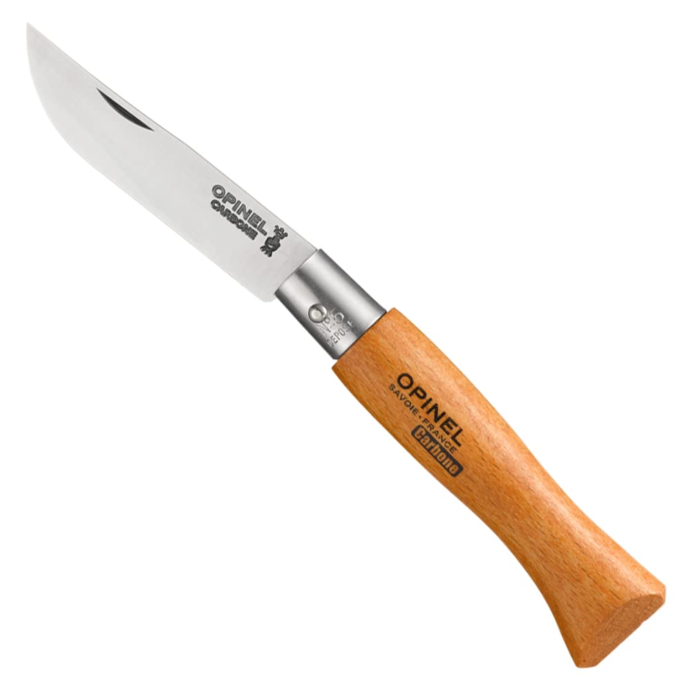 opinel-no-03-carbone-carbon-steel-folding-pocket-knife-beechwood-handle-non-lock image 4
