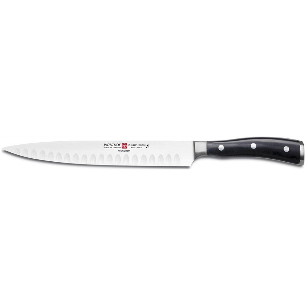 w-sthof-classic-ikon-9-hollow-edge-carving-knife-precision-forged-german-carving image 1