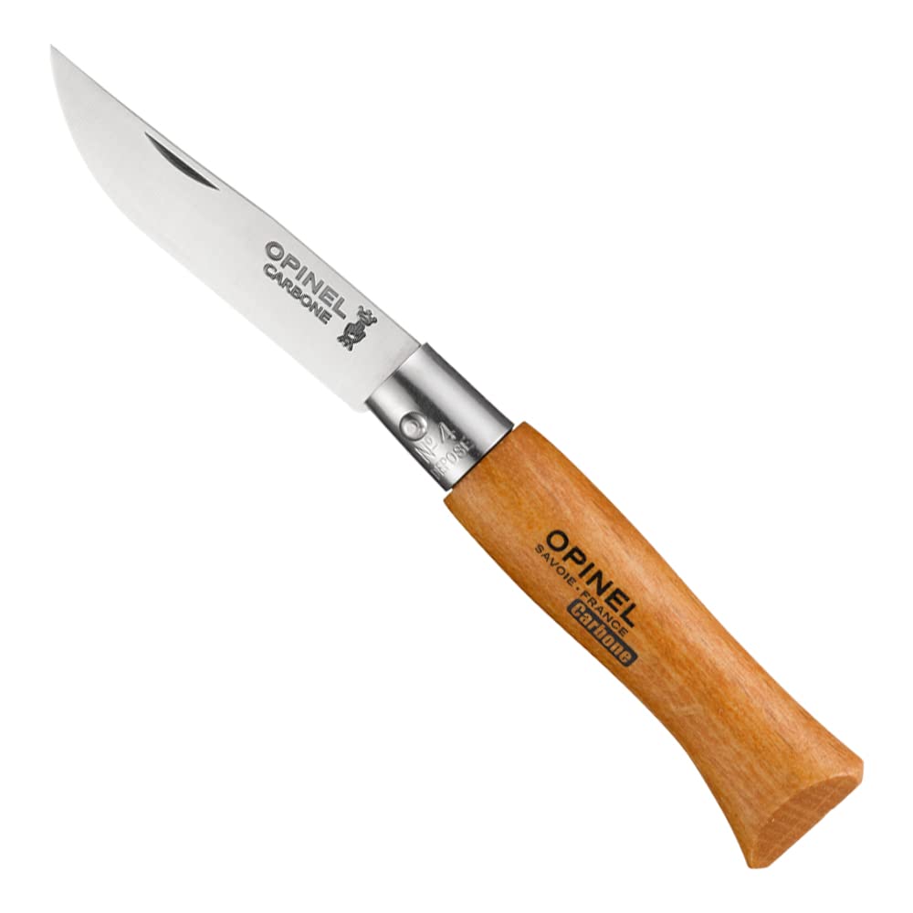 opinel-no-03-carbone-carbon-steel-folding-pocket-knife-beechwood-handle-non-lock image 5
