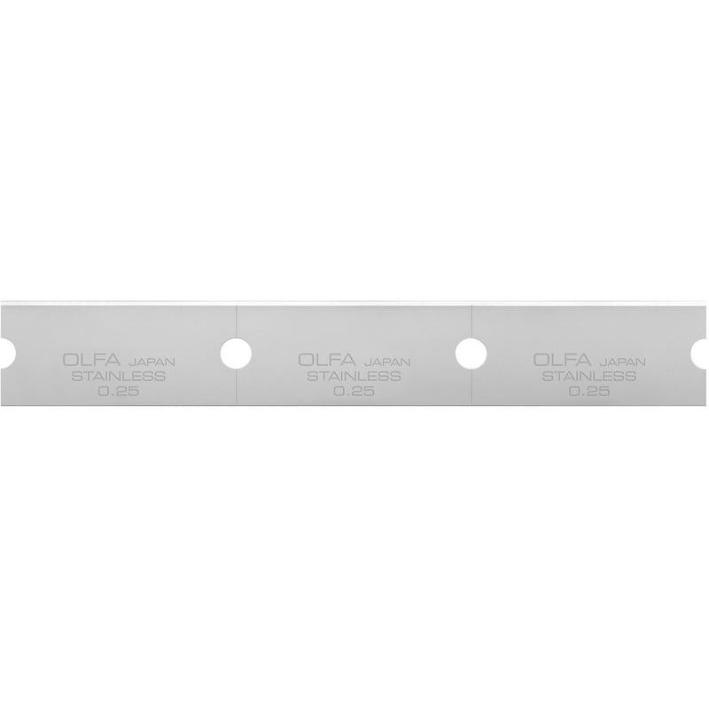 olfa-gsb-1s-120mm-stainless-steel-glass-scraper-blades-30-pack-rust-resistant-re image 1