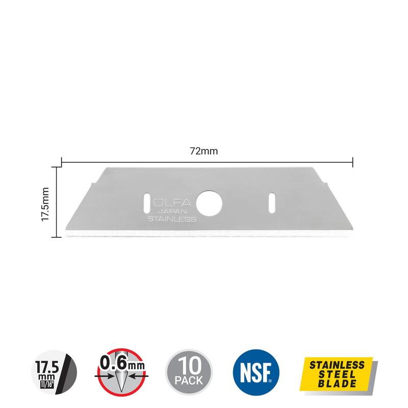 olfa-skb-s-r-round-tip-dual-edge-stainless-steel-safety-blade-10-pack image 3