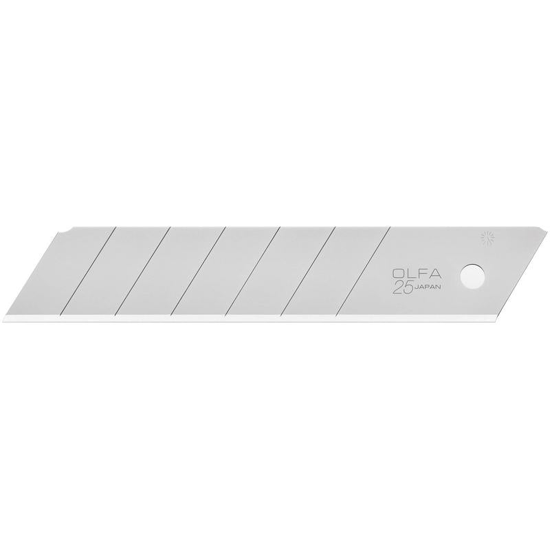 olfa-25mm-hb-silver-snap-off-blade-extra-heavy-duty-multi-pack-5-10-20-40 image 1