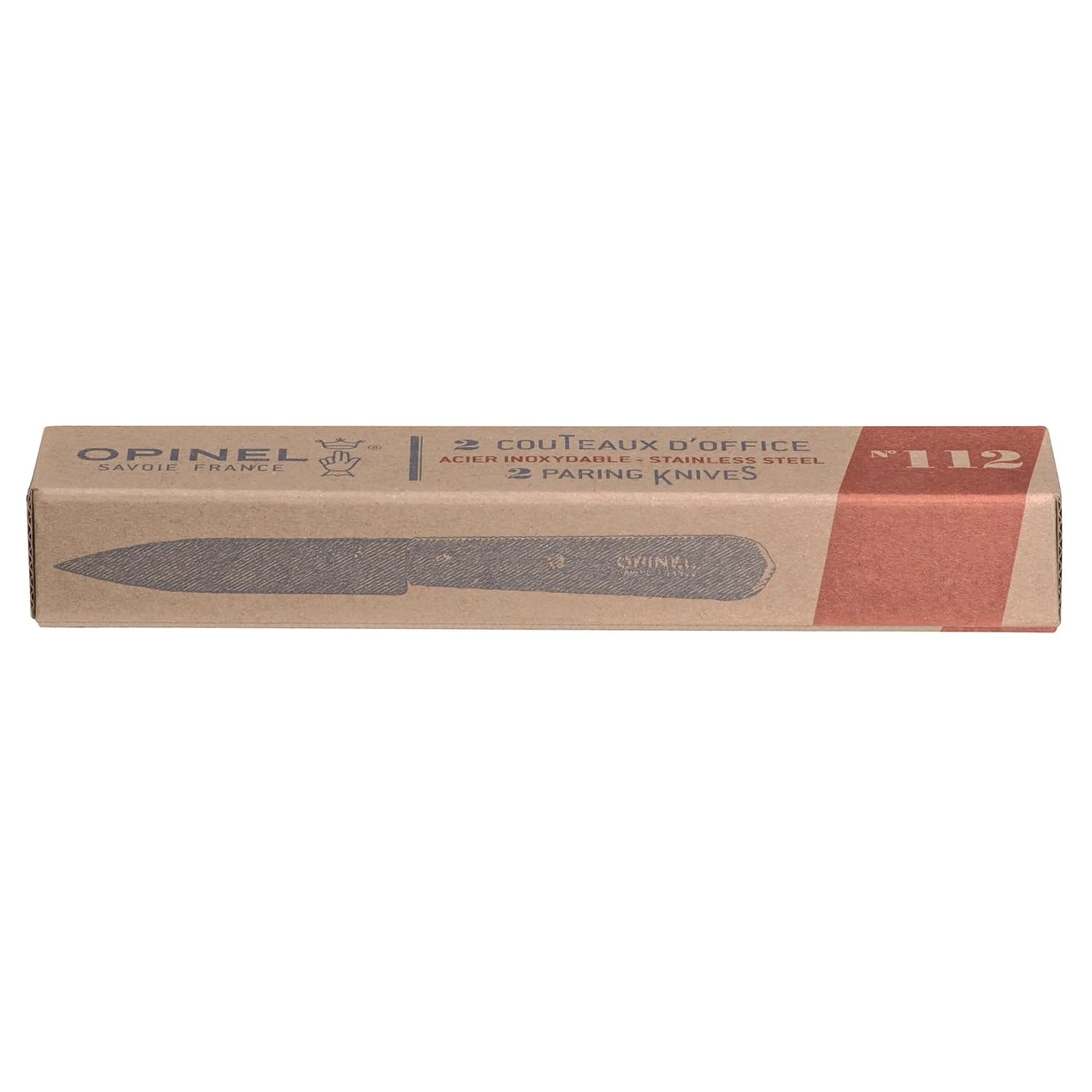 opinel-no-112-paring-knife-2-piece-set-sandvik-12c27-stainless-steel-prep-knives image 2