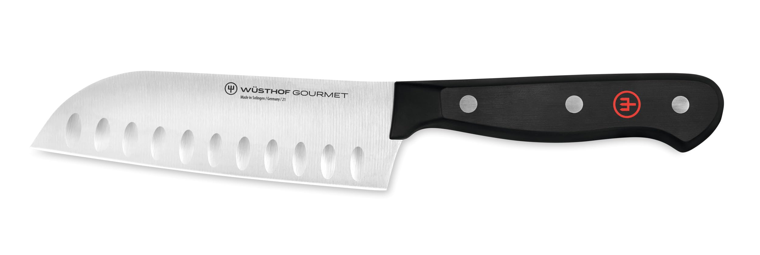 w-sthof-gourmet-7-hollow-edge-santoku-knife-high-carbon-stainless-steel-black image 8