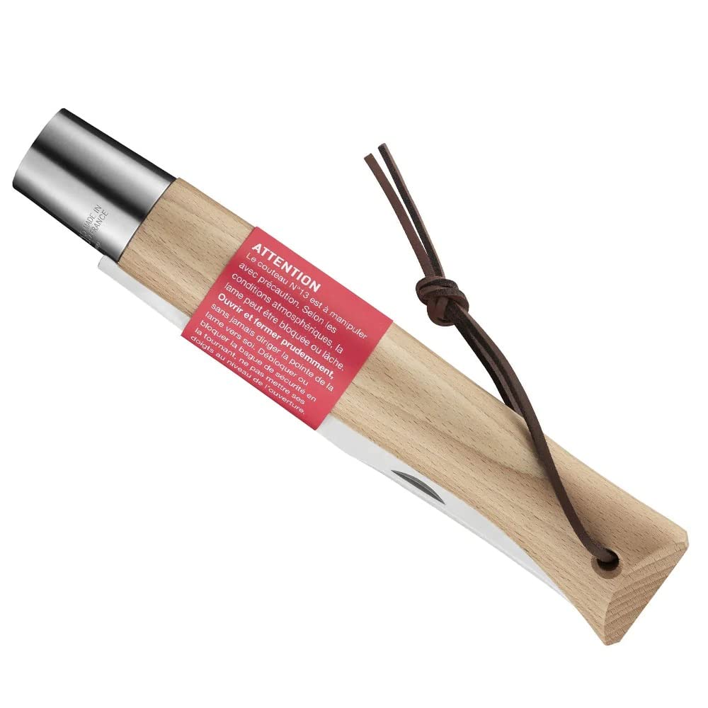 opinel-giant-no-13-stainless-steel-folding-knife-8-75-blade-beechwood-handle-vir image 4