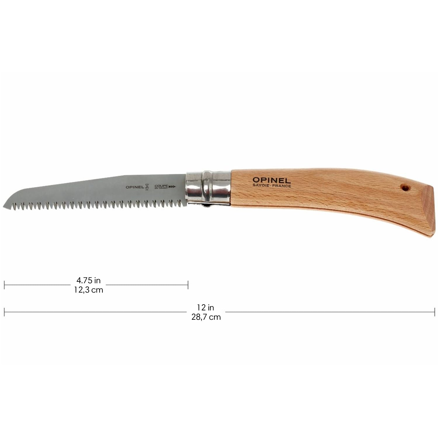 opinel-no-12-folding-saw-carbon-steel-blade-with-beechwood-handle-for-gardening- image 3
