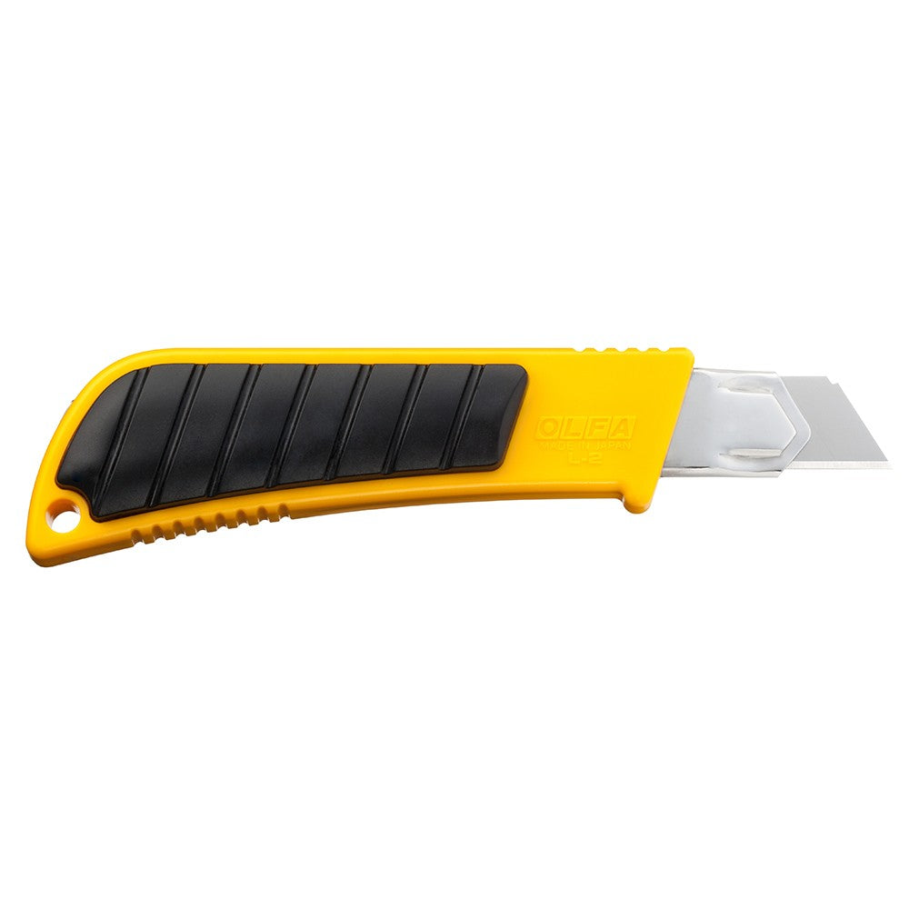 olfa-l-2-18mm-heavy-duty-utility-knife-with-rubber-inset-grip-and-ratchet-lock image 2