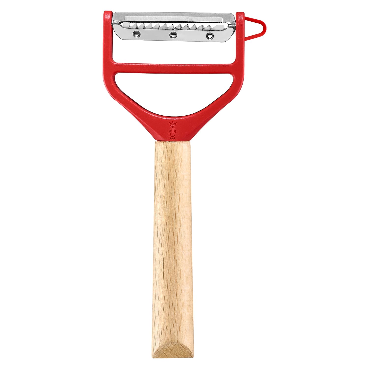 opinel-t-duo-wooden-vegetable-peeler-red-dual-stainless-steel-blades-for-peeling image 3