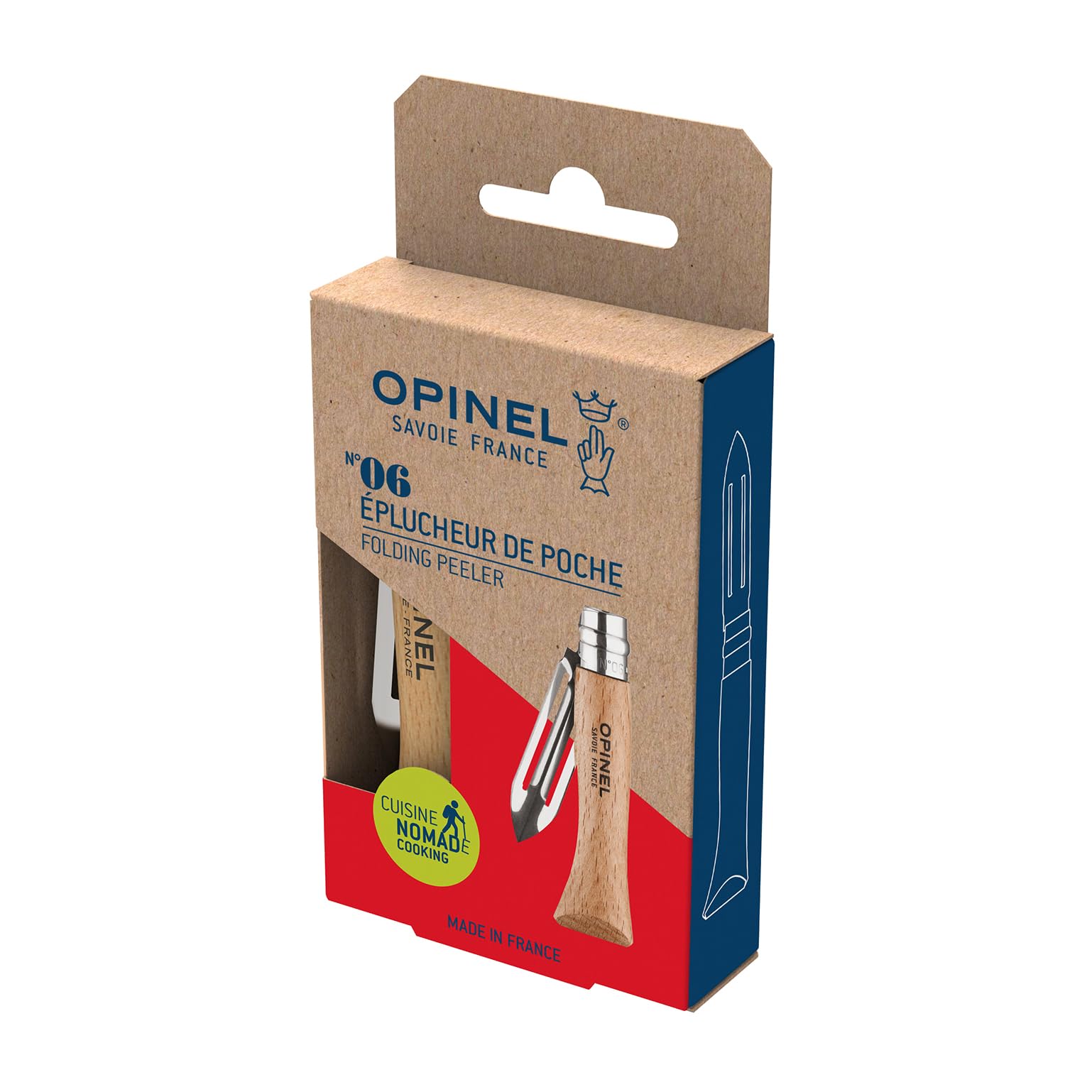 opinel-no-6-folding-peeler-stainless-steel-camp-kitchen-and-picnic-folding-tool- image 2