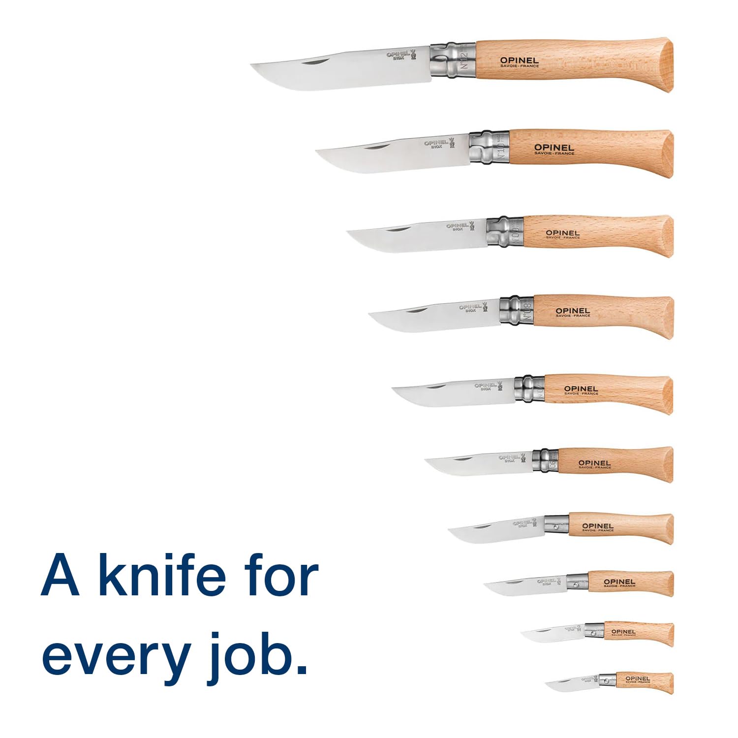 opinel-stainless-steel-folding-knife-10-piece-box-set-no-2-no-12-with-wooden-gif image 2