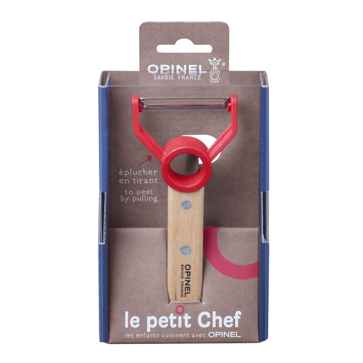 opinel-le-petit-chef-children-s-peeler-finger-pull-veggie-peeler-with-beechwood- image 3