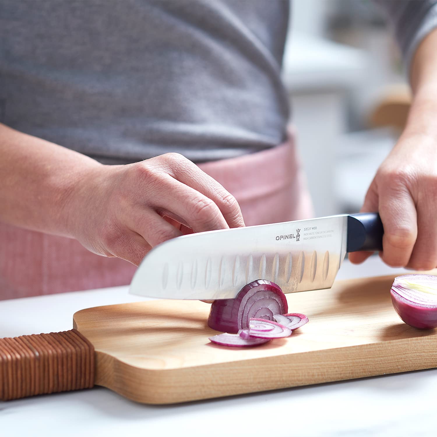 opinel-intempora-santoku-knife-no-219-full-tang-granton-edge-12c27-swedish-stain image 6