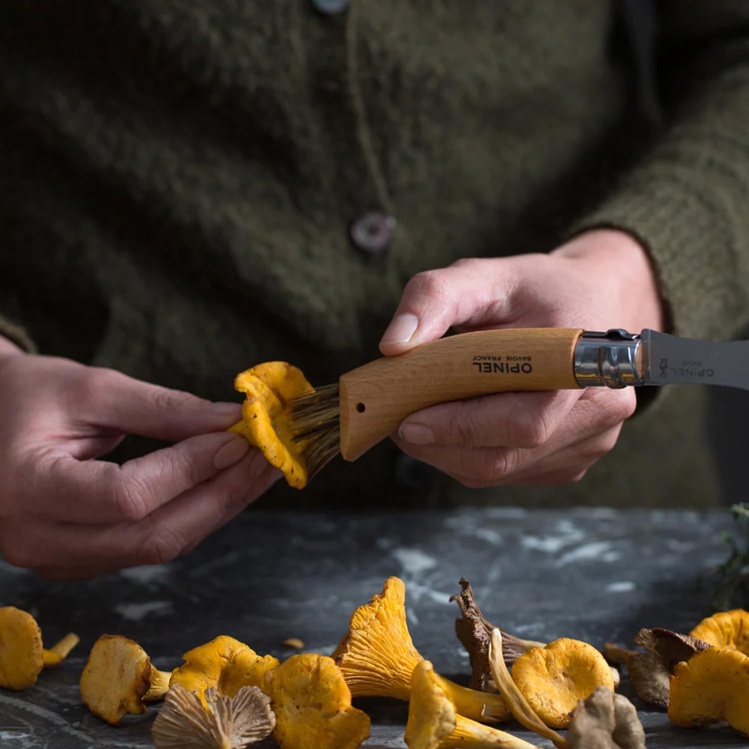 opinel-no-08-mushroom-knife-curved-sandvik-stainless-blade-beechwood-handle-with image 6