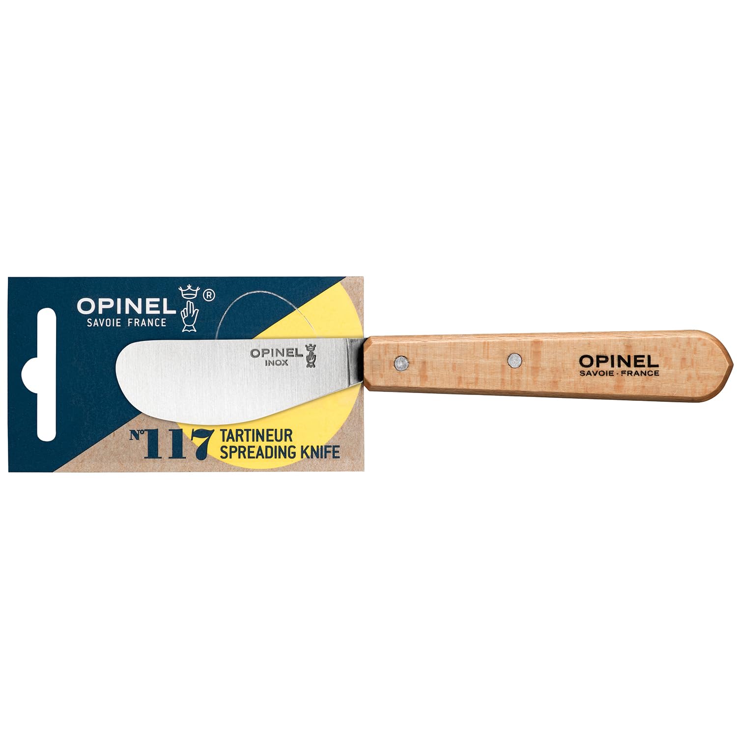 opinel-no-117-spreading-butter-knife-natural-hornbeam-wood-handle-non-serrated-i image 2