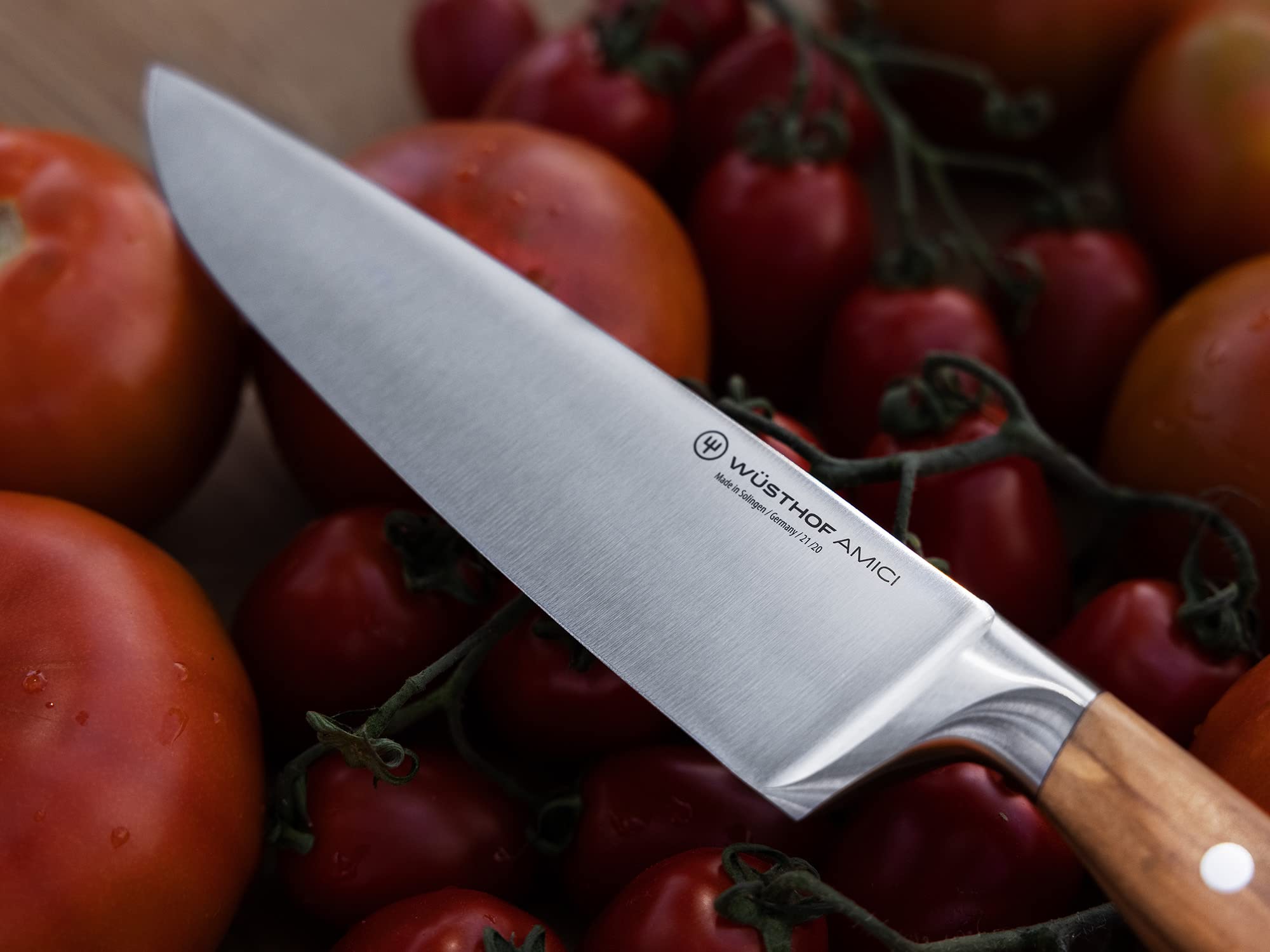 w-sthof-amici-8-chef-s-knife-with-calabrian-olive-wood-handle-tan-precision-forg image 5
