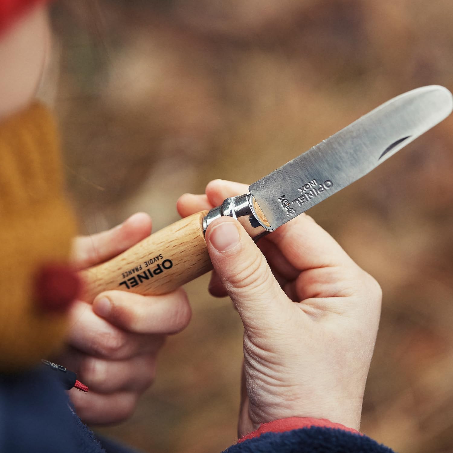 opinel-my-first-no-7-stainless-steel-children-s-folding-pocket-knife-with-safety image 8
