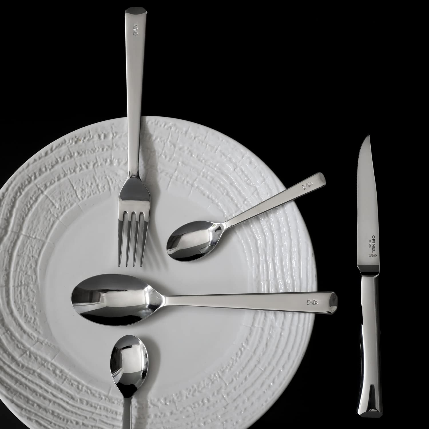 opinel-perp-tue-flatware-4-piece-fork-set-stainless-steel-dishwasher-safe-design image 4