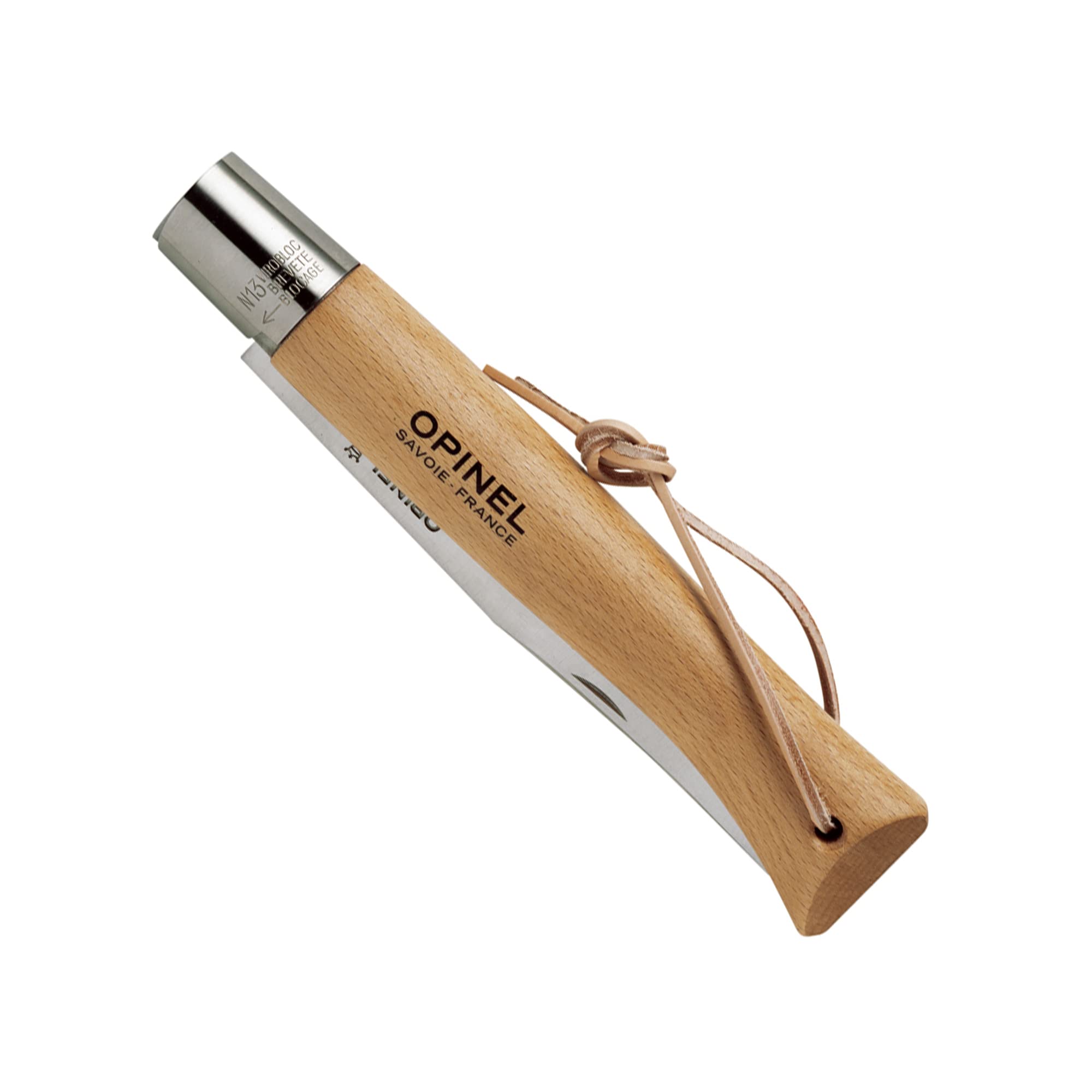 opinel-giant-no-13-stainless-steel-folding-knife-8-75-blade-beechwood-handle-vir image 2