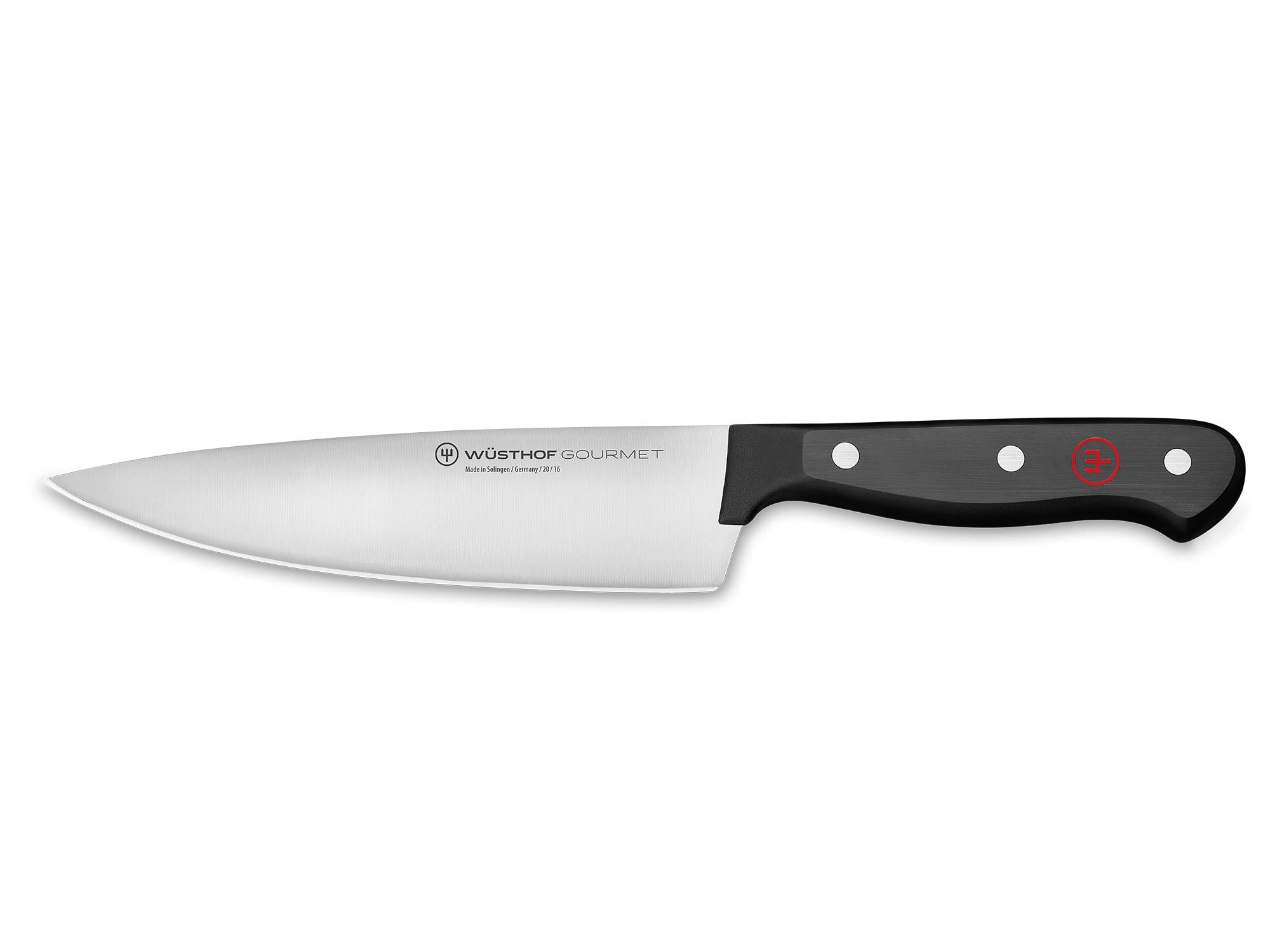 w-sthof-gourmet-6-chef-s-knife-black-laser-cut-german-stainless-steel image 1