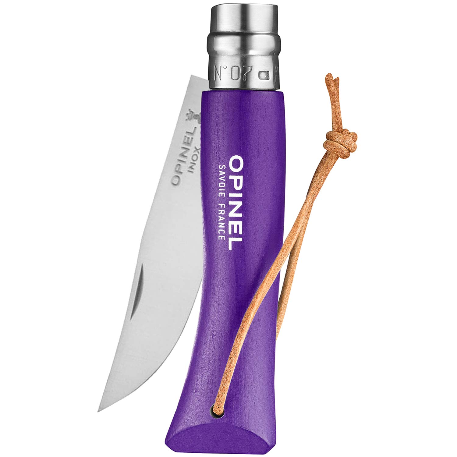 opinel-no-07-colorama-stainless-steel-everyday-carry-folding-pocket-knife-with-v image 3