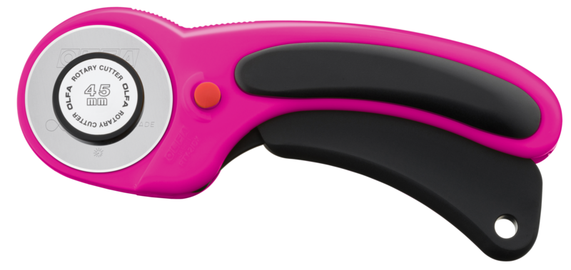 olfa-rty-2dx-mag-45mm-ergonomic-rotary-cutter-with-auto-retract-blade-and-dual-a image 1