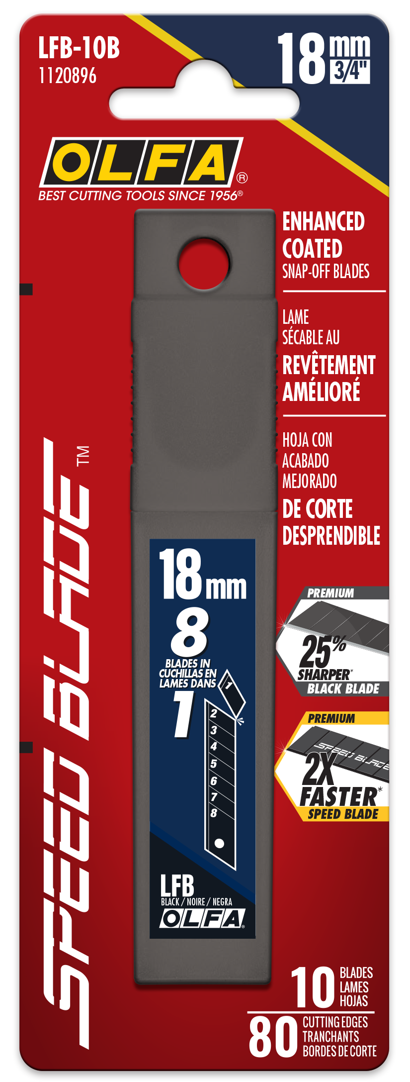 olfa-lfb-10b-18mm-ultra-sharp-black-speed-blade-10-pack-non-stick-coated-25-shar image 3