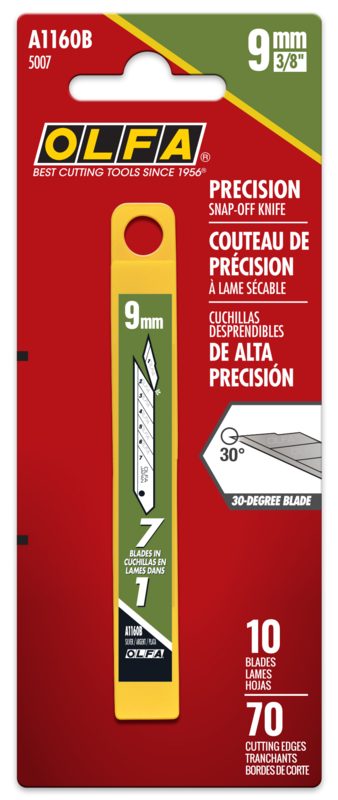 olfa-a1160b-graphics-snap-blades-10-pack-9mm-30-stainless-steel-blades-for-sac-1 image 2