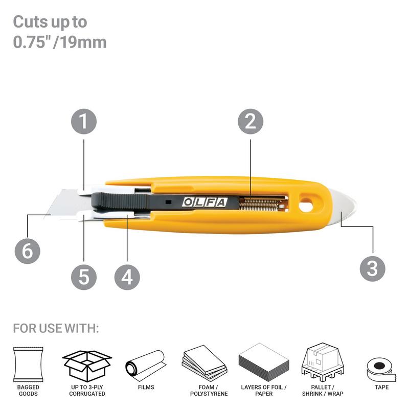olfa-sk-9-semi-automatic-self-retracting-safety-knife-with-tape-splitter-dual-ed image 2