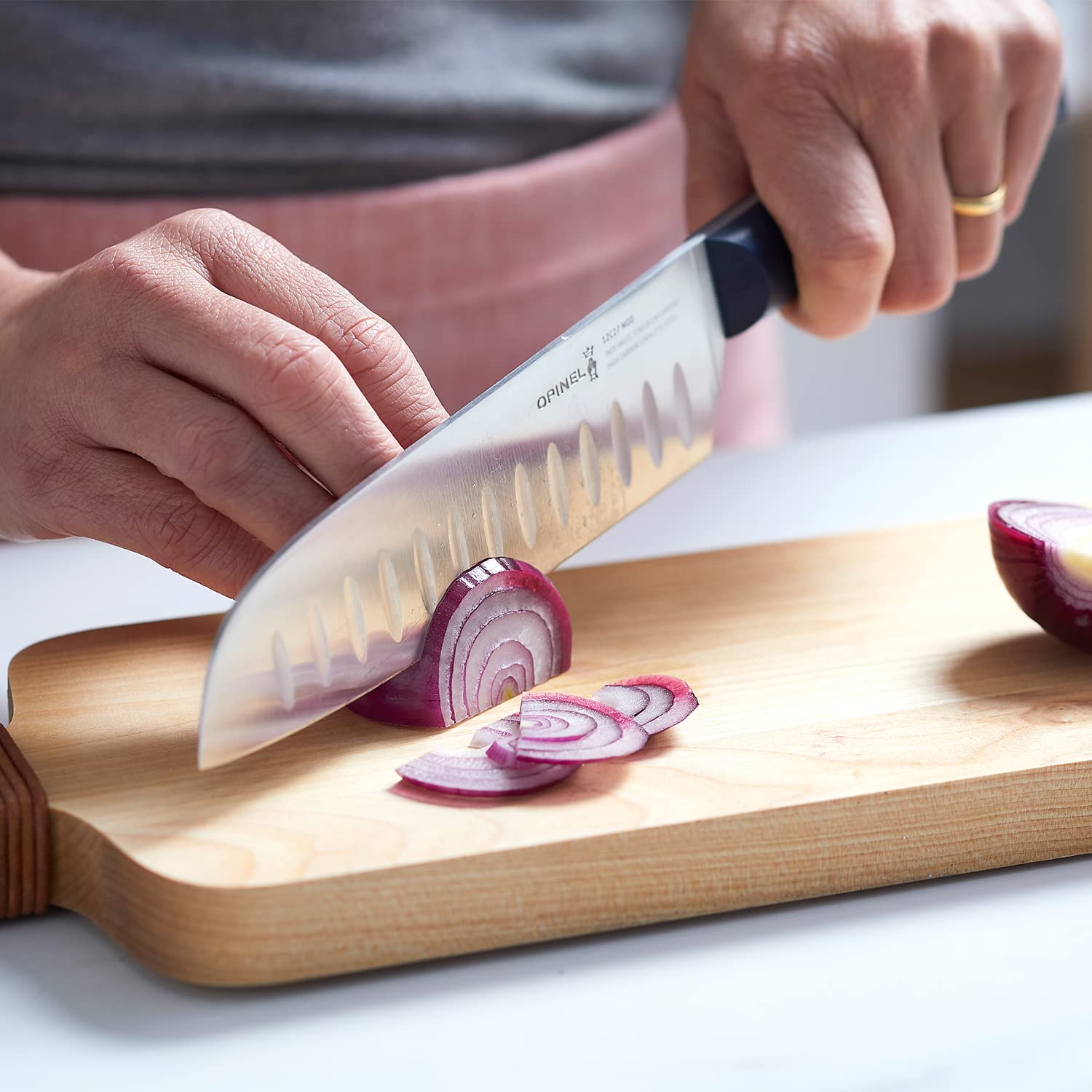 opinel-intempora-santoku-knife-no-219-full-tang-granton-edge-12c27-swedish-stain image 7