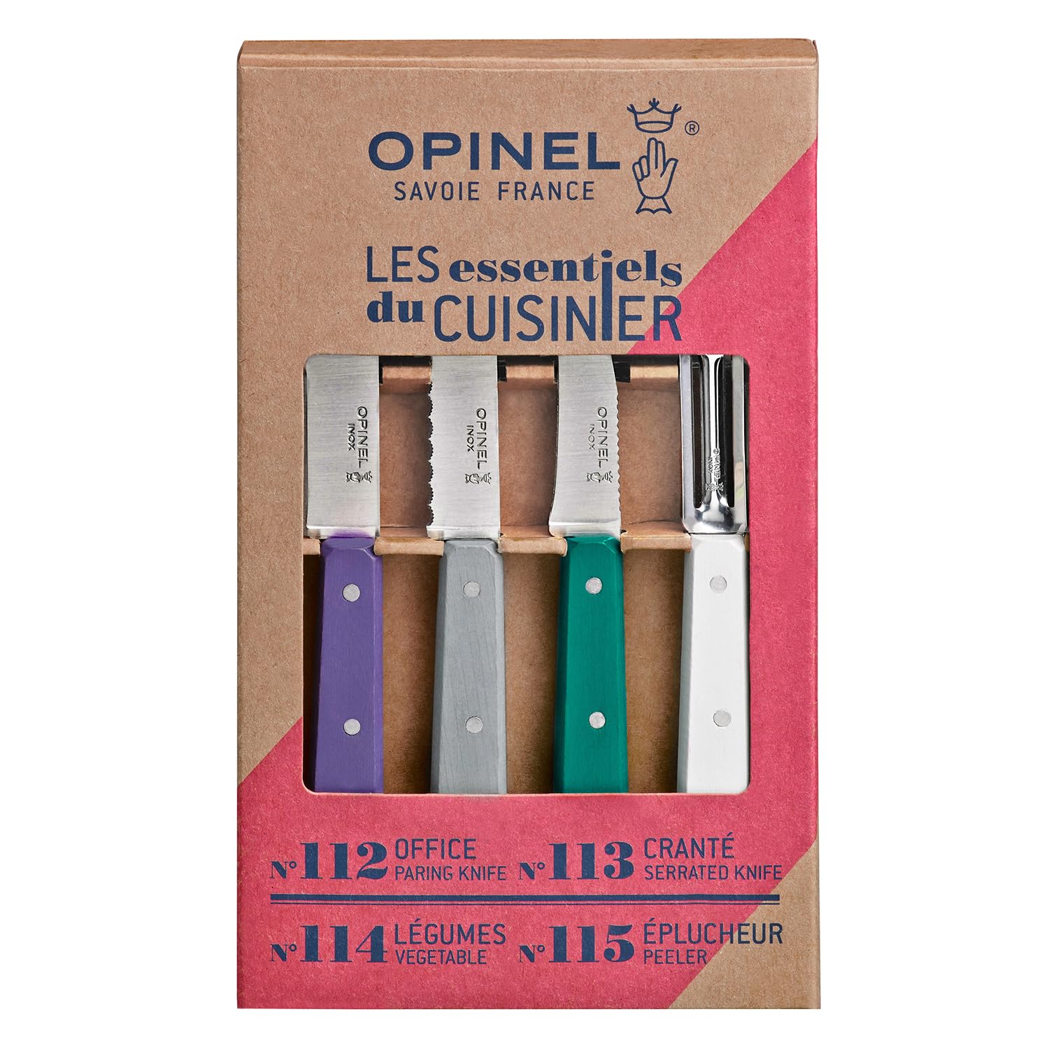 opinel-les-essentials-4-piece-small-kitchen-knife-set-paring-micro-serrated-peel image 2