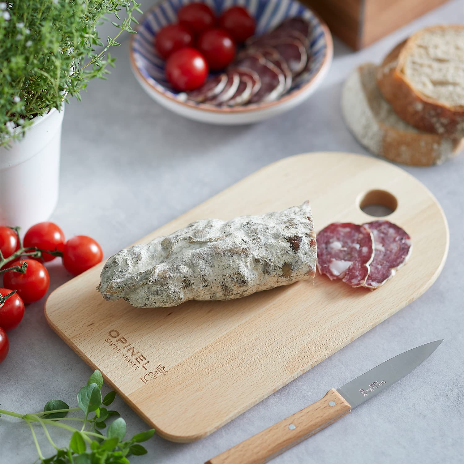 opinel-x-big-game-beech-wood-cutting-board-medium-classique-15-x-8-prep-serving- image 5