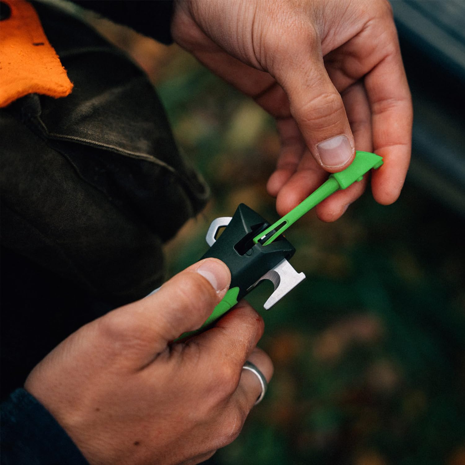 opinel-no-12-explore-outdoor-folding-knife-green-virobloc-locked-camping-folding image 4